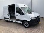 Zakelijke Lease |  Mercedes-Benz Sprinter 55kWh 3-Pers L2H2, Auto's, Bestelauto's, Automaat, Gebruikt, Overige brandstoffen, Wit