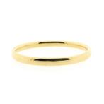 Gouden gladde slavenarmband | Ø 60 mm (tijdloos sieraad), Ophalen of Verzenden, Gebruikt, Overige kleuren, Goud