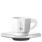 Bialetti Espresso Kop en Schotel Wit set 4 stuks (koffie), Ophalen of Verzenden, Nieuw