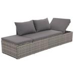 Loungebed Grijs - Retourdeal - Verstelbaar - 71% Korting!, Tuin en Terras, Ophalen of Verzenden, Nieuw, Rotan, Verstelbaar