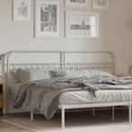 vidaXL Hoofdbord 193 cm metaal wit, Verzenden, Nieuw, Wit, Metaal