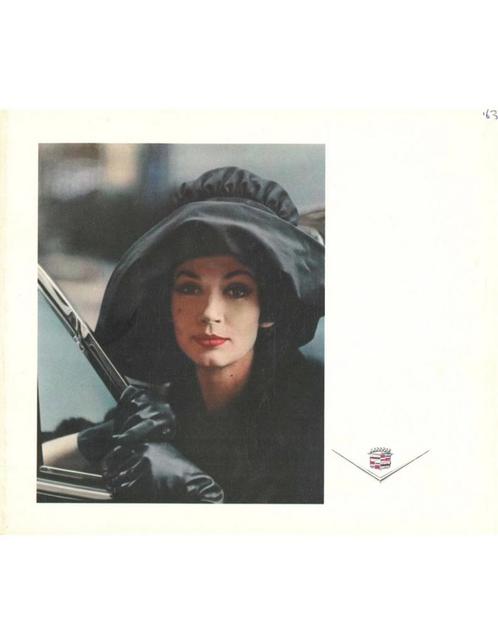 1963 CADILLAC PROGRAMMA BROCHURE NEDERLANDS, Boeken, Auto's | Folders en Tijdschriften