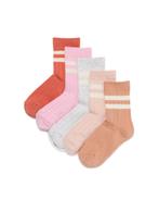HEMA Kindersokken rib sporty - 5 paar terra, Verzenden, Nieuw