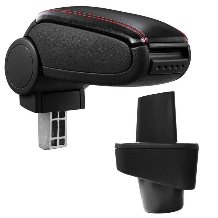 Armsteun Renault Clio 3 2005-2012 kunstleer zwart rood stiks, Auto diversen, Auto-accessoires, Verzenden