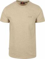 Superdry Classic T-Shirt Melange Beige maat 3XL Heren, Kleding | Heren, Verzenden, Beige, Nieuw, Overige maten