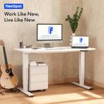 FLEXISPOT E5B Zit Sta Bureau Verstelbaar Bureau Elektrisch B, Verzenden, Zo goed als nieuw