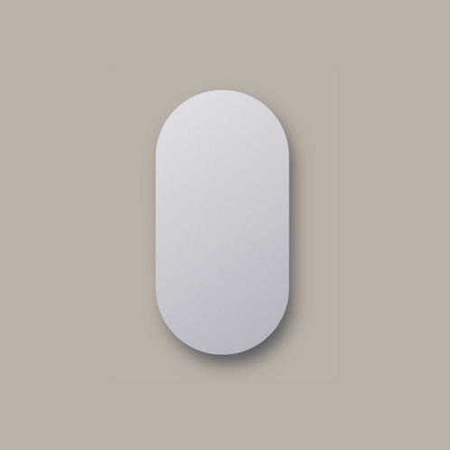 Spiegel Sanicare Q-Mirrors 40x80 cm Ovaal/Rond incl., Doe-het-zelf en Verbouw, Sanitair, Bad, Nieuw, Ophalen of Verzenden