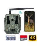 Wildcamera met Nachtzicht – 4K Ultra HD  60MP - WiFi APP, Ophalen of Verzenden, Nieuw, Overige merken