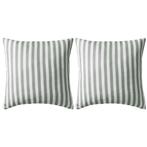 vidaXL Buitenkussens 45x45 cm gestreept grijs 2 st, Huis en Inrichting, Woonaccessoires | Kussens, Verzenden, Nieuw, Grijs