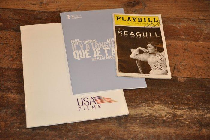 Kristin Scott Thomas - Autographed Playbill Kristin Scott, Verzamelen, Film en Tv