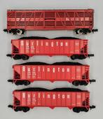 Atlas N - 3262 / 3541 - Modeltrein goederenwagon (4) - Drie, Nieuw