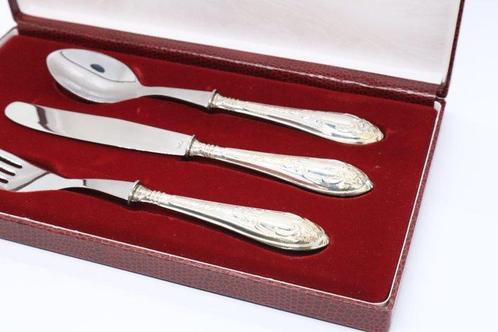 Bestekset - .835 zilver - mes, vork en lepel, Antiek en Kunst, Antiek | Goud en Zilver