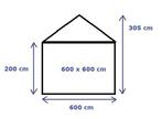 Premium Partytent PVC 6x6x2 mtr in Beige (6x6 meter), Verzenden, Nieuw, 2 meter of meer, Partytent