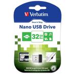 Verbatim USB-Stick 32 GB Nano Store n Stay, Computers en Software, USB Sticks, Verzenden, Nieuw