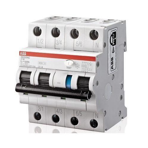 ABB aardlekautomaat 3P+N C16 DS 203NC C16 0,03, Doe-het-zelf en Verbouw, Elektra en Kabels, Nieuw, Ophalen of Verzenden