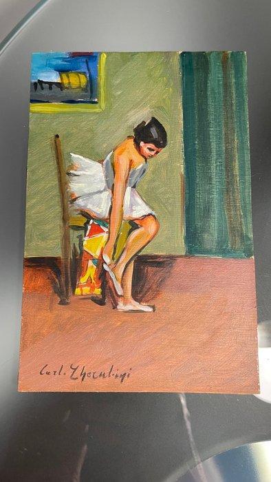 Carlo Cherubini (XX) - Ballerine, Antiek en Kunst, Kunst | Schilderijen | Klassiek