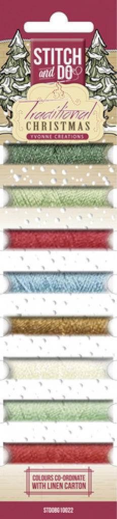 Stitch and Do - Yvonne Creations- Traditional Christmas, Hobby en Vrije tijd, Kaarten | Zelf maken, Blanco kaart of Basiskaart