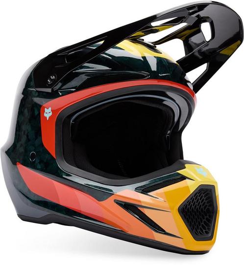 FOX V3 RS Grid MIPS Zwart Oranje Crosshelm, Motoren, Kleding | Motorhelmen, Offroadhelm, Heren, XS, Nieuw met kaartje, Overige merken