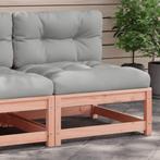 vidaXL Tuinbank zonder armleuningen met kussens massief, Tuin en Terras, Tuinsets en Loungesets, Verzenden, Nieuw