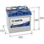 Varta Blue Dynamic D48 accu 12V 60Ah 232x173x200x225, Nieuw, Verzenden