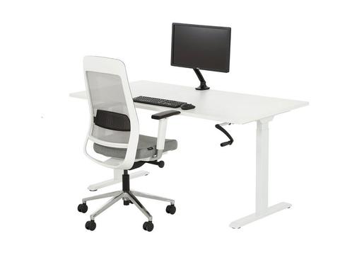 Slinger bureau Zit sta BASE02 wit 120x80, Zakelijke goederen, Kantoor en Winkelinrichting | Kantoormeubilair en Inrichting, Ophalen of Verzenden