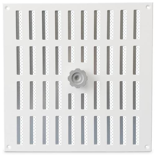 Aluminium afsluitbaar schuifrooster opbouw 300 x 300mm, Doe-het-zelf en Verbouw, Ventilatie en Afzuiging, Nieuw, Verzenden