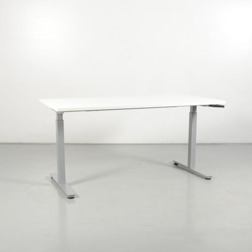 Zit-sta bureau Solidesk - 160 x 80 cm - Wit blad, Huis en Inrichting, Bureaus, Ophalen of Verzenden