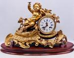 Klok - Japy Freres & Son Neoklassiek Brons, Hout - 1850-1900, Antiek en Kunst, Antiek | Klokken