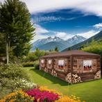Paviljoen Almchalet met verwijderbare zijdelen - 9 m, Tuin en Terras, Partytenten, Verzenden, Nieuw