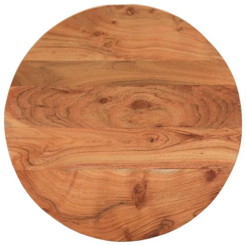 vidaXL Tafelblad rond Ø 50x2,5 cm massief acaciahout, Huis en Inrichting, Tafels | Eettafels, Nieuw, Verzenden