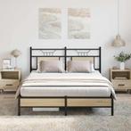 vidaXL Bedframe zonder matras hout sonoma eikenkleurig, Huis en Inrichting, Slaapkamer | Bedden, Bruin, Verzenden, Hout, Nieuw