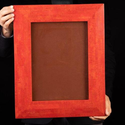 Grote rode koraal mozaïek fotolijst Koraal - Natural Red, Verzamelen, Dierenverzamelingen