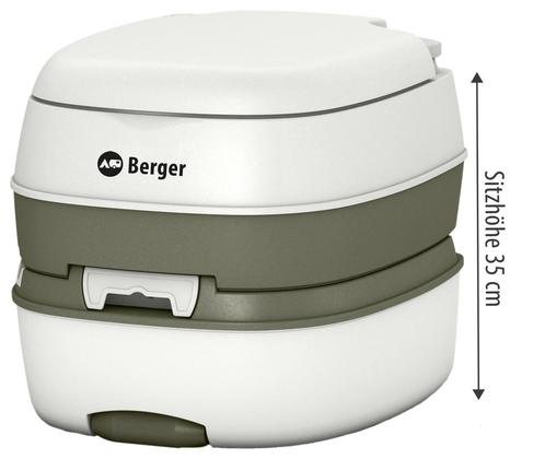 Berger | Berger mobiele WC deluxe campingtoilet, Caravans en Kamperen, Kampeeraccessoires, Nieuw, Verzenden