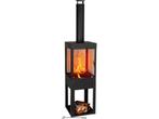 BBQ Collection Houtkachel met Schoorsteen - Tuinhaard 194 x, Tuin en Terras, Vuurschalen, Verzenden, Nieuw