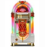 Elvis Presley Limited Edition CD Jukebox Wit Incl. Bluetooth, Verzamelen, Muziek, Artiesten en Beroemdheden, Gebruikt, Ophalen