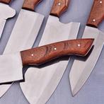 Keukenmes - Chefs knife - Hoge kwaliteit staal, walnoothout