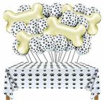 Honden party pakket XL wit met roze honden pootjes 161 delig, Dieren en Toebehoren, Verzenden, Nieuw