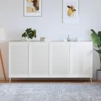 vidaXL Kastdeuren met lamellen 4 st 99,3x59,4 cm grenenhout, Huis en Inrichting, Verzenden, Nieuw