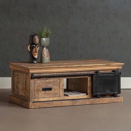 Salontafel Mangohout Milan 120 cm, Huis en Inrichting, Tafels | Salontafels, 50 tot 100 cm, 100 tot 150 cm, Overige vormen, Nieuw