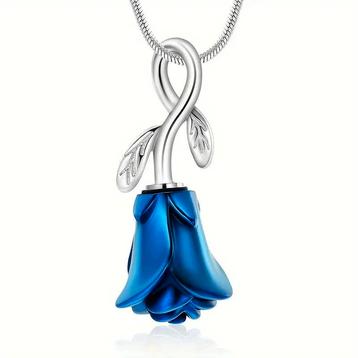 Florana™ Ashanger hangende Roos – Gedenksieraad in Zilver, beschikbaar voor biedingen