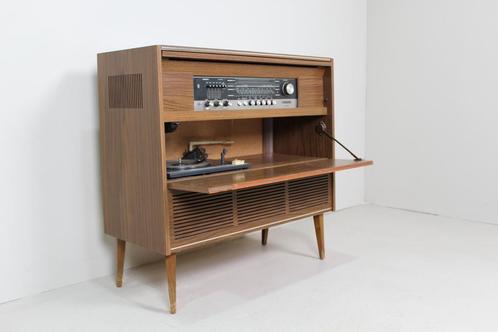 Vintage Gründig muziekmeubel, radiokast, Huis en Inrichting, Kasten | Overige, Gebruikt
