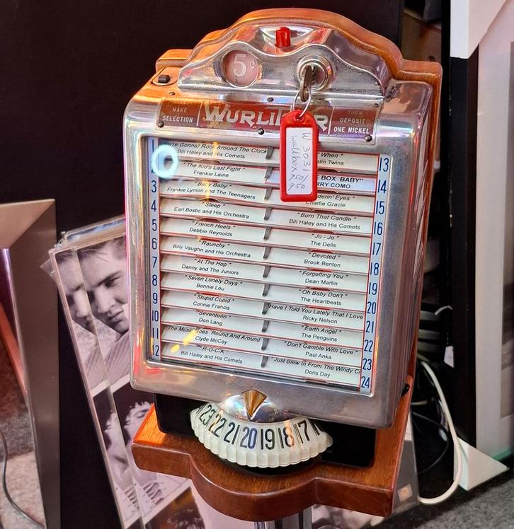 Wurlitzer 3031 Wallbox - Origineel, Werkend, Verzamelen, Automaten | Jukeboxen, Ophalen