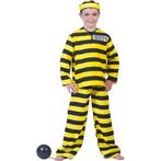 Verkleedkleding boevenpak geel zwart gestreept - Boeven kl.., Kinderen en Baby's, Ophalen of Verzenden, Nieuw