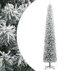 vidaXL Kunstkerstboom smal met standaard en sneeuw 270 PVC, Diversen, Kerst, Verzenden, Nieuw
