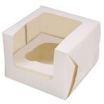 Cupcake Doosje 1 Wit (incl. tray met venster) 25st., Verzenden, Nieuw