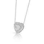 Ketting met hanger - 18 karaat Witgoud - 1.89ct. tw. Diamant