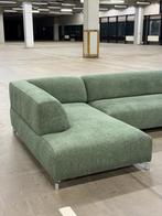 Leolux Faya Lobi Groen + Hocker | NIEUWSTAAT + Garantie, 300 cm of meer, Ophalen of Verzenden, Zo goed als nieuw, Bank Hoekbank Bankstel Bankje Loungebank Banken Chaise Lounge 
