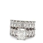 Verlovingsring - 14 karaat Witgoud - 12.20ct. tw. Diamant