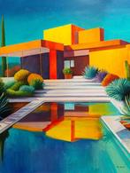 Jan Olech (XX) - The pool - size XL, Antiek en Kunst