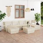 vidaXL 7-delige Loungeset pallet geïmpregneerd vurenhout, Tuin en Terras, Tuinsets en Loungesets, Verzenden, Nieuw, Hout, Loungeset